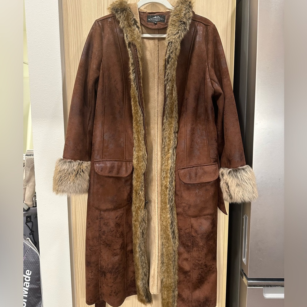 MONTANA CO fur suede jacket